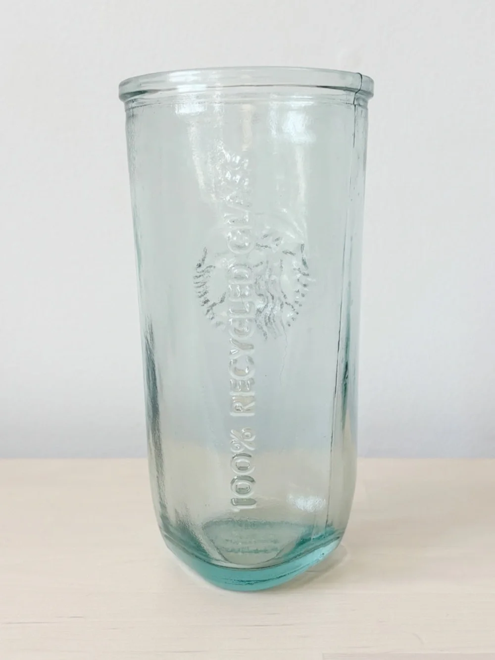Starbucks 16 oz Tumbler Recycled Glass Made in Spain Grande Size